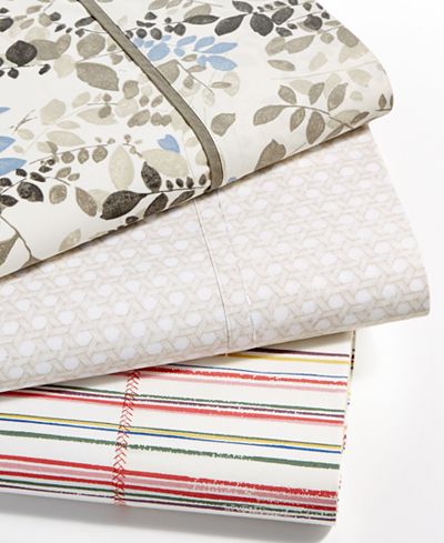 Lauren Ralph Lauren Cotton Percale Printed Sheet Collection - Sheets & Pillowcases - Bed & Bath ...