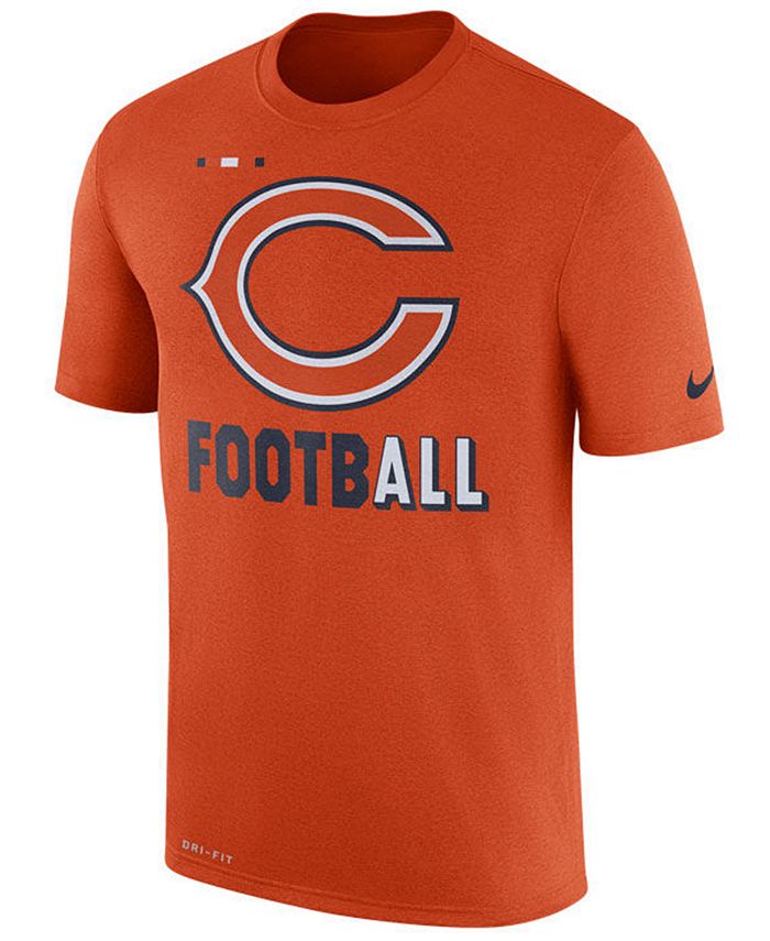 Nike Men's Chicago Bears Legend Football T-Shirt - Macy's