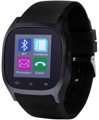 iTouch - Unisex Black Rubber Strap Smart Watch 46x45mm ITC3360BK590-362