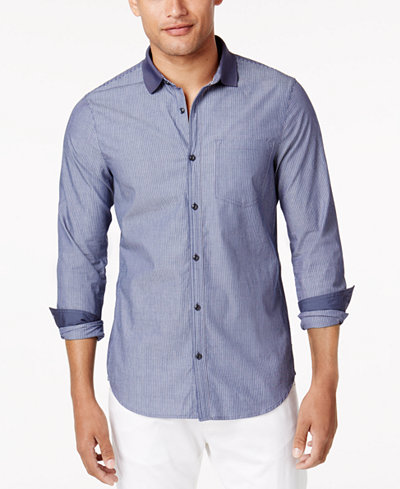 Armani Exchange Men's Micro-Stripe Shirt