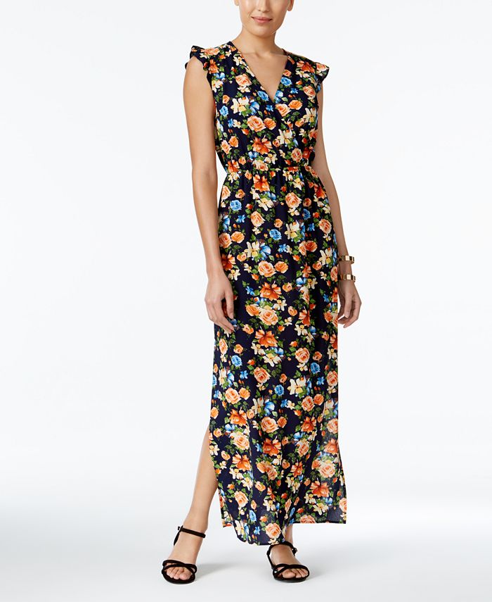 Monteau Petite Printed Maxi Dress Created for Macy s Macy s