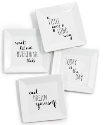 The Cellar - 4-Pc. Square Appetizer Plate Set