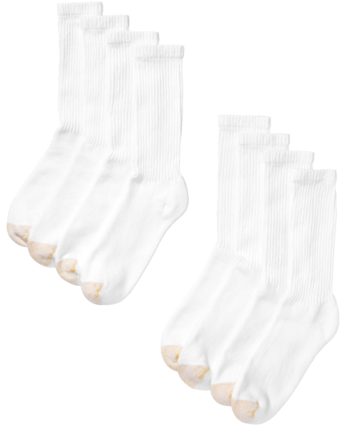 Gold Toe Men's 8-Pack Athletic Crew Socks