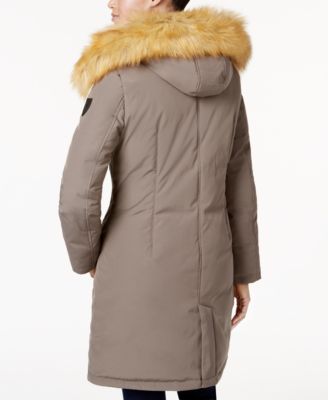 vince camuto faux fur hooded parka