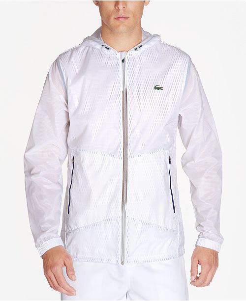 Lacoste Collection For Novak Djokovic Men S Windbreaker Created For Macy S Reviews Coats Jackets Men Macy S