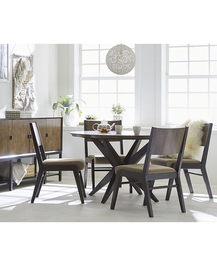 Furniture Ashton Round Pedestal 5 Pc, Macy S Dining Room Sets Round Table And Chairs Set