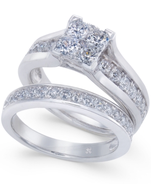 image of Diamond Composite Bridal Set (1-1/2 ct. t.w.) in 14k White Gold or 14k Yellow Gold