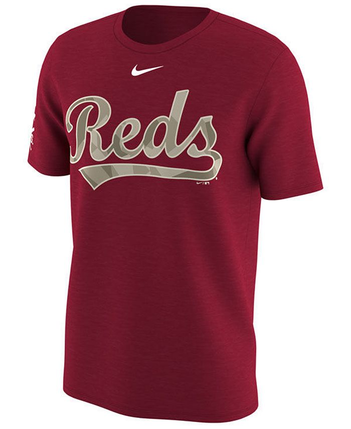 Nike Men's Cincinnati Reds Memorial Camo Pack T-shirt - Macy's