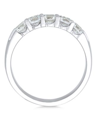 Diamond Double Row Band (1-1/2 ct. t.w.) in 14k White Gold