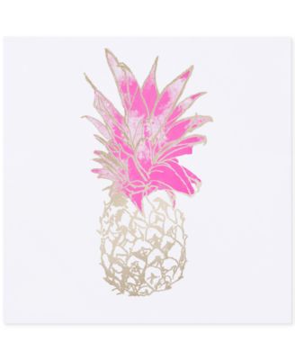 JLA Home - Gold Pineapple Foil-Embellished Canvas Print
