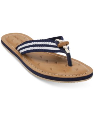 nautica wedge flip flops