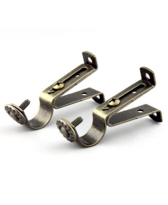 Rod Desyne - Set of 2 Single Curtain Rod Brackets