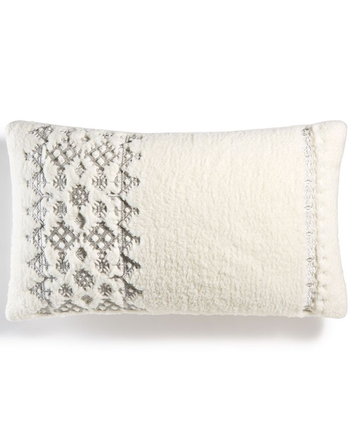 Martha Stewart Collection CLOSEOUT! Fireside Fair Isle Fleece 14" x 24