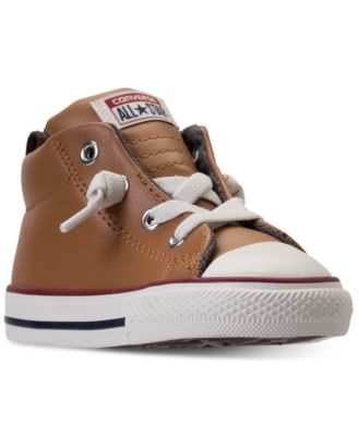 kids leather high top converse