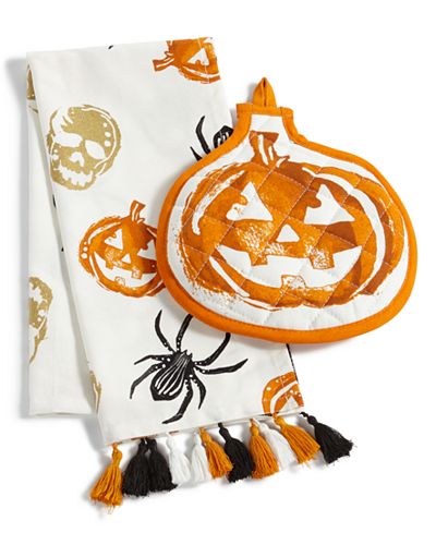 Martha Stewart Collection  2 Pc Pumpkin Kitchen  Set  