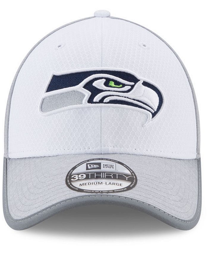 New Era Seattle Seahawks 39THIRTY Cappellino – Collezione Grey – Grigio Scuro/Nero – Elastico, 95% Poliestere 5% Elastan