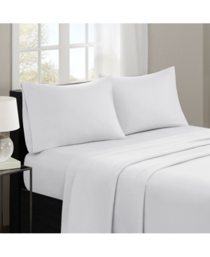 Madison Park 3m-microcell Solid 4-pc. Sheet Set, Queen In White