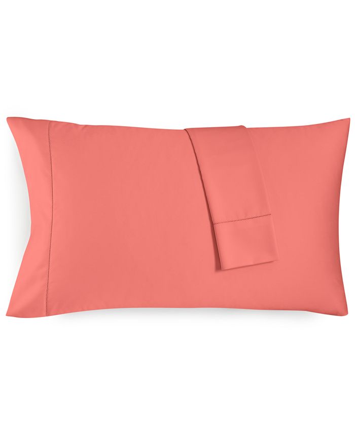 Charter Club Solid 550 Thread Count 100 Cotton Pillowcase Pair