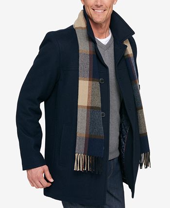 Tommy Hilfiger - Melton Peacoat with Scarf