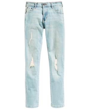 image of Ring of Fire Distressed Denim Slim-Fit Jeans, Big Boys (8-20), Created for Macy-s