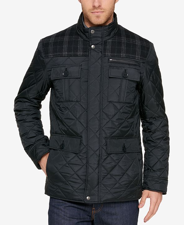 Cole Haan Mixed Media Quilted Jacket & Reviews - Coats & Jackets - Men ...