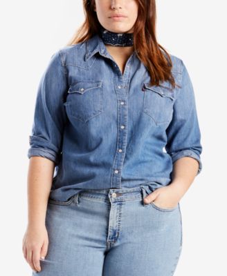 Levi's - Plus Size Cotton Western Shirt