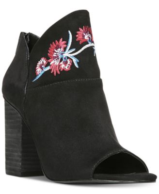 Carlos by Carlos Santana - Talana Embroidered Peep-Toe Boots