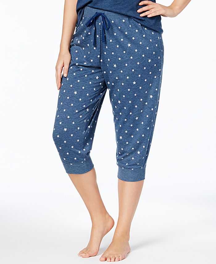 Jenni by Jennifer Moore Plus Size Cropped Jogger Pajama Pants, Created ...