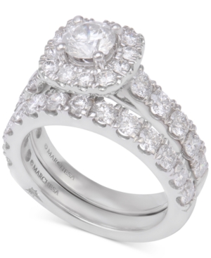 image of Marchesa Diamond Bridal Set (3 ct. t.w.) in 18k White Gold
