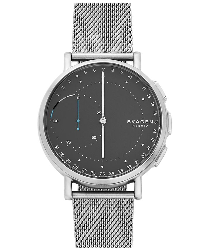 Skagen Signatur Smart Watch with Stainless Steel Mesh Bracelet 42mm ...