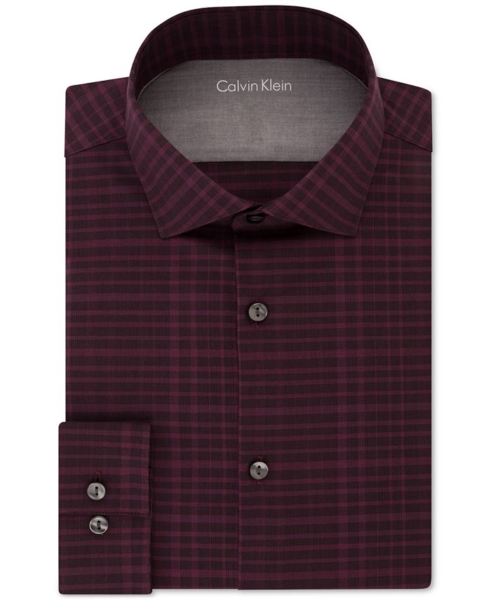 Calvin klein burgundy top dress shirt