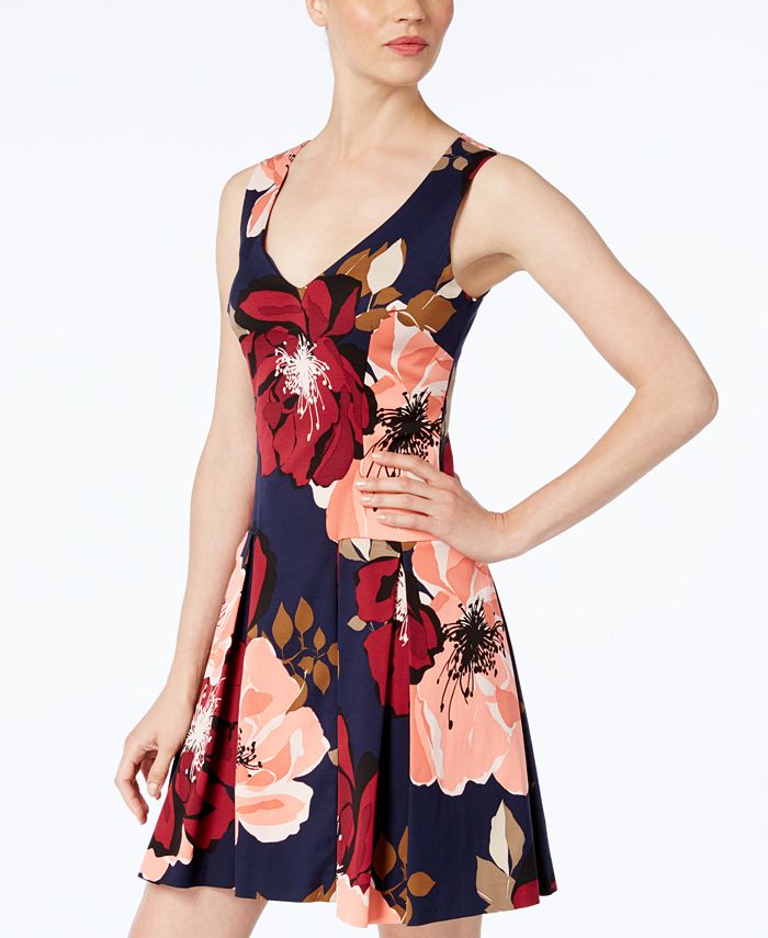 Trina Turk Devoted Printed Fit & Flare Dress Macy's