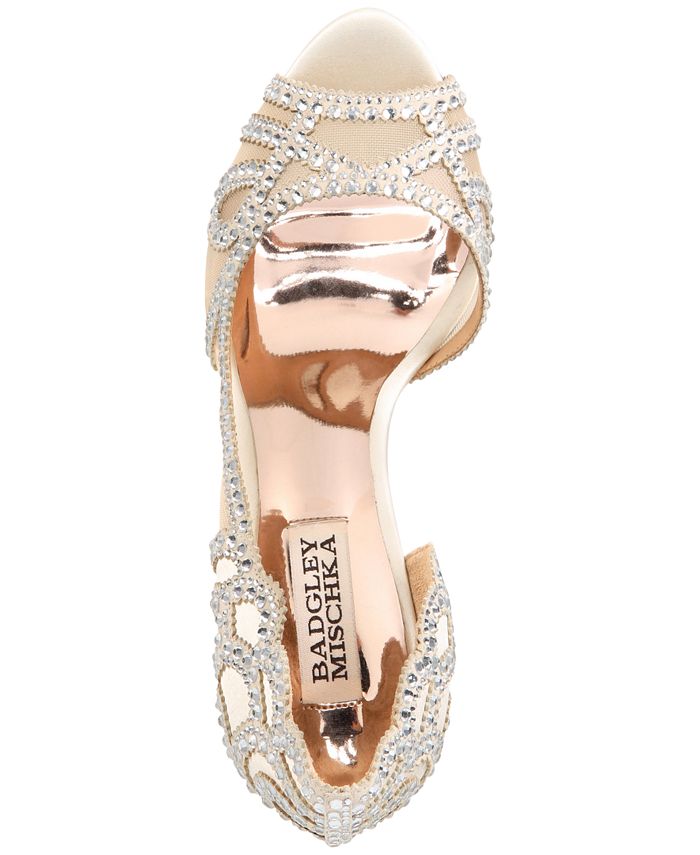 Badgley mischka marla peep toe top