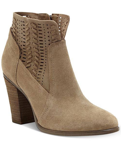 vince camuto booties tan