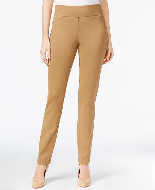 Charter Club Cambridge Tummy Control Slim Leg Pants Created For