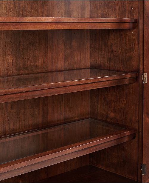 Furniture Clinton Hill Cherry Home Office Door Bookcase Created