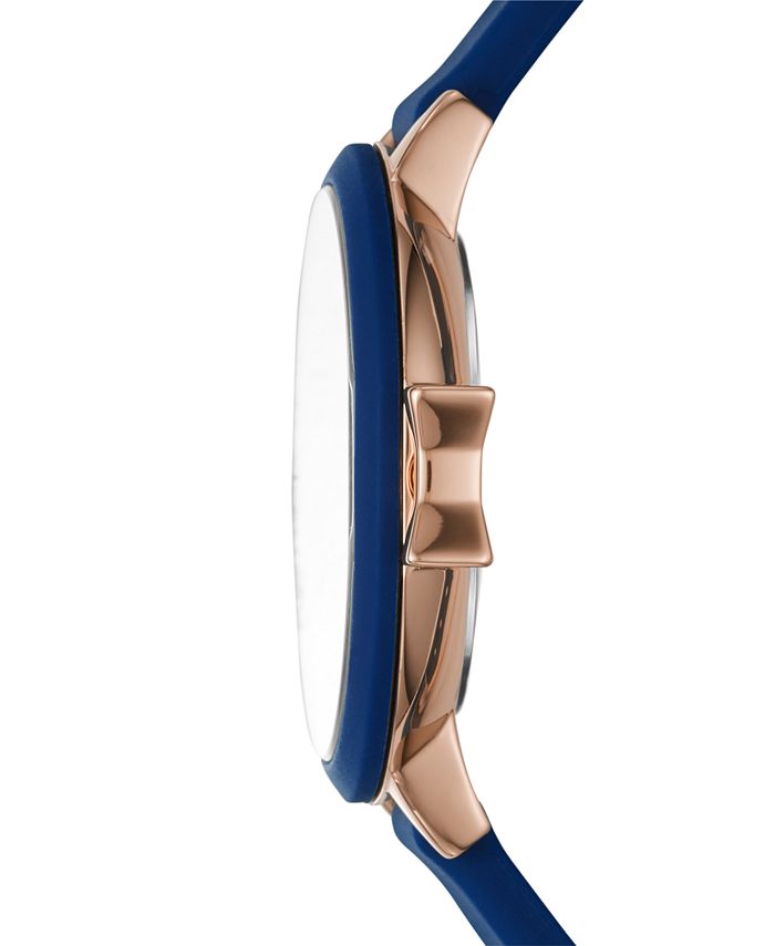 kate spade new york Women's Park Row Navy Silicone Strap Watch 34mm ...