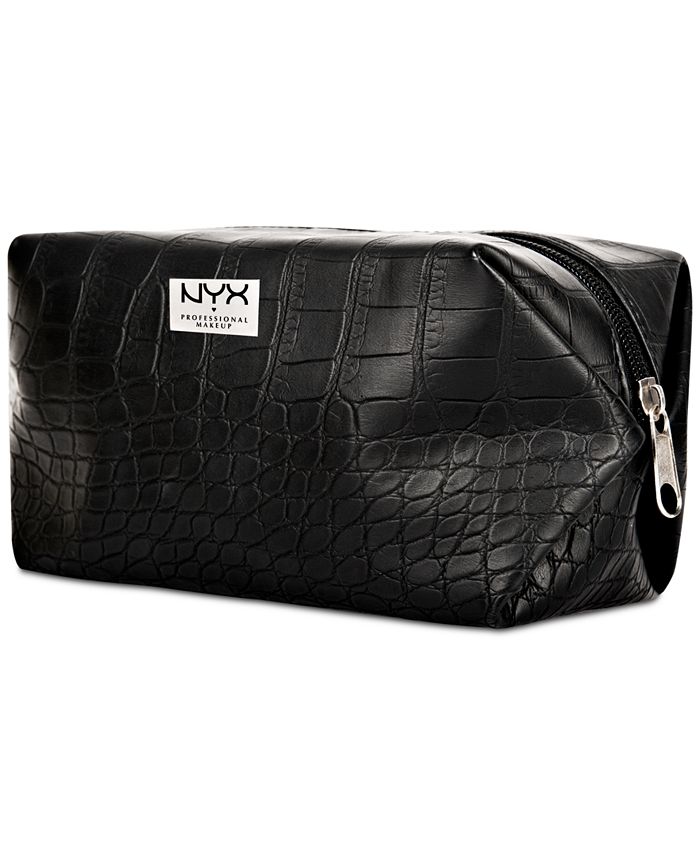 NYX Professional Makeup - NYX Black Croc-Embossed Cosmetic Bag