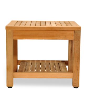 Bristol Teak Outdoor Side Table, Created for Macy's