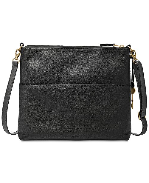 Fossil Fiona Medium Leather Crossbody & Reviews - Handbags ...