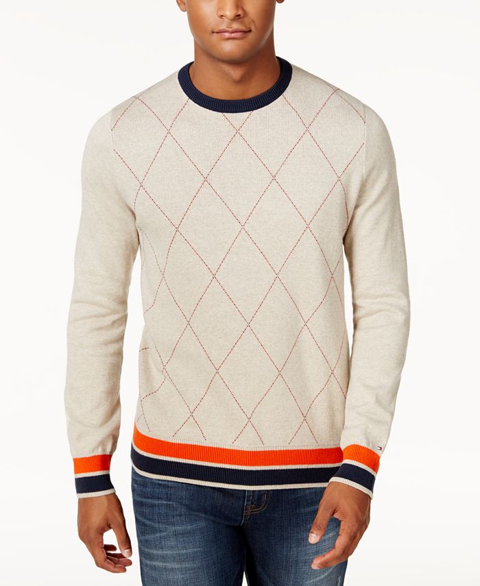 Tommy Hilfiger Mens Archer Argyle Sweater Created For Macys Macys 4374