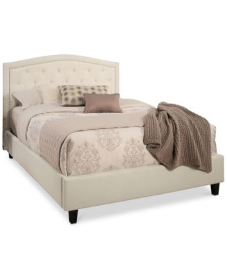 Furniture - Brantley Tufted Upholstery Platform Bed - Queen, Quick Ship