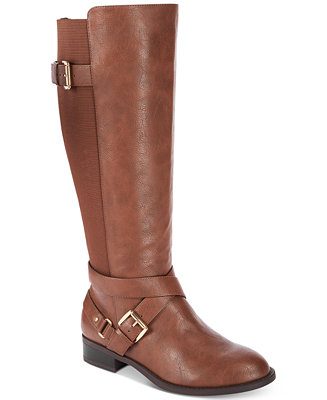 Thalia Sodi Vada Wide-Width Wide-Calf Riding Boots, Created for Macy's ...