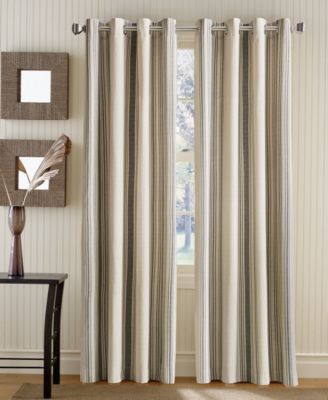 Curtainworks - Veranda Vertical Stripe 50" x 95" Grommet Top Window Panel