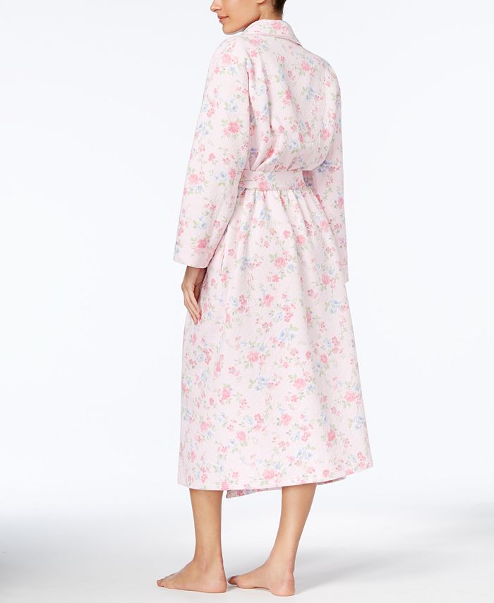 Charter Club Long Quilted Printed Robe, Created for Macy's Macy's