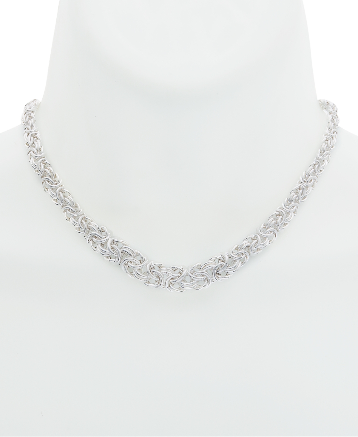 Giani Bernini Byzantine Link Collar Necklace in Sterling Created for Macy's - Silver