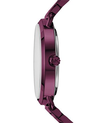Michael Kors Women s Portia Plum Stainless Steel Bracelet Watch