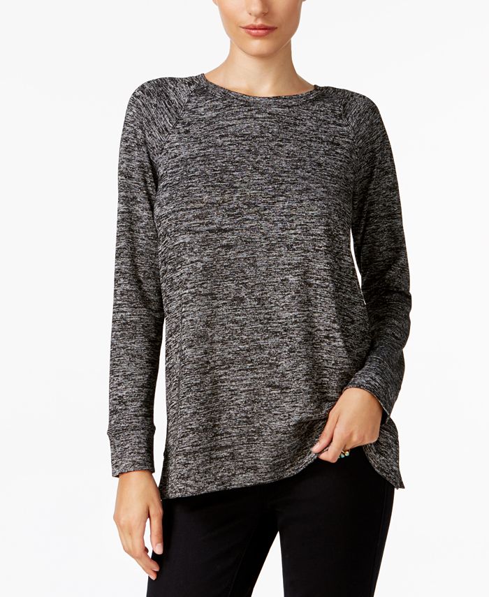 Style & Co Melange Raglan-Sleeve Knit Top, Created for Macy's & Reviews ...