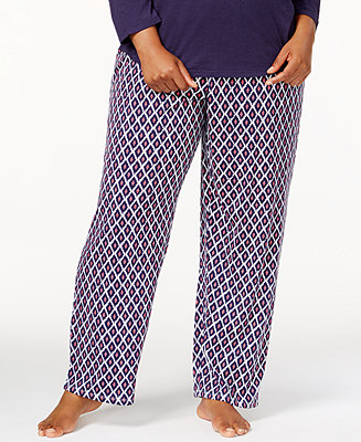 Nautica Plus Size Long Printed Pajama Pants & Reviews - Bras, Underwear ...