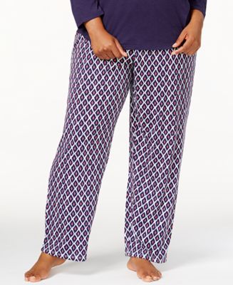 Nautica Plus Size Long Printed Pajama Pants & Reviews - Bras, Underwear ...